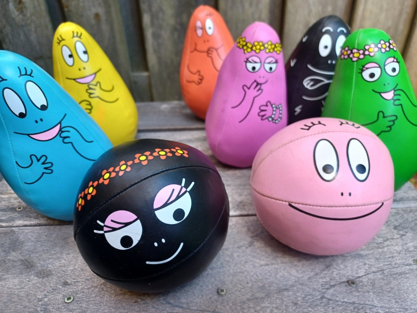 Barbapapa bowling set  8 Barbapapa figuren, Ophalen of Verzenden, Jongen of Meisje