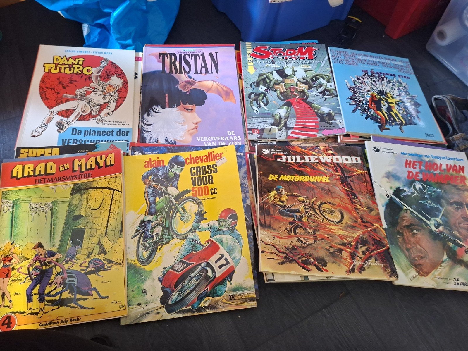 "Partij 75 klassieke stripalbums – Storm, Buck Danny, Bob Mo, Boeken, Stripboeken, Meerdere stripboeken, Ophalen, Gelezen