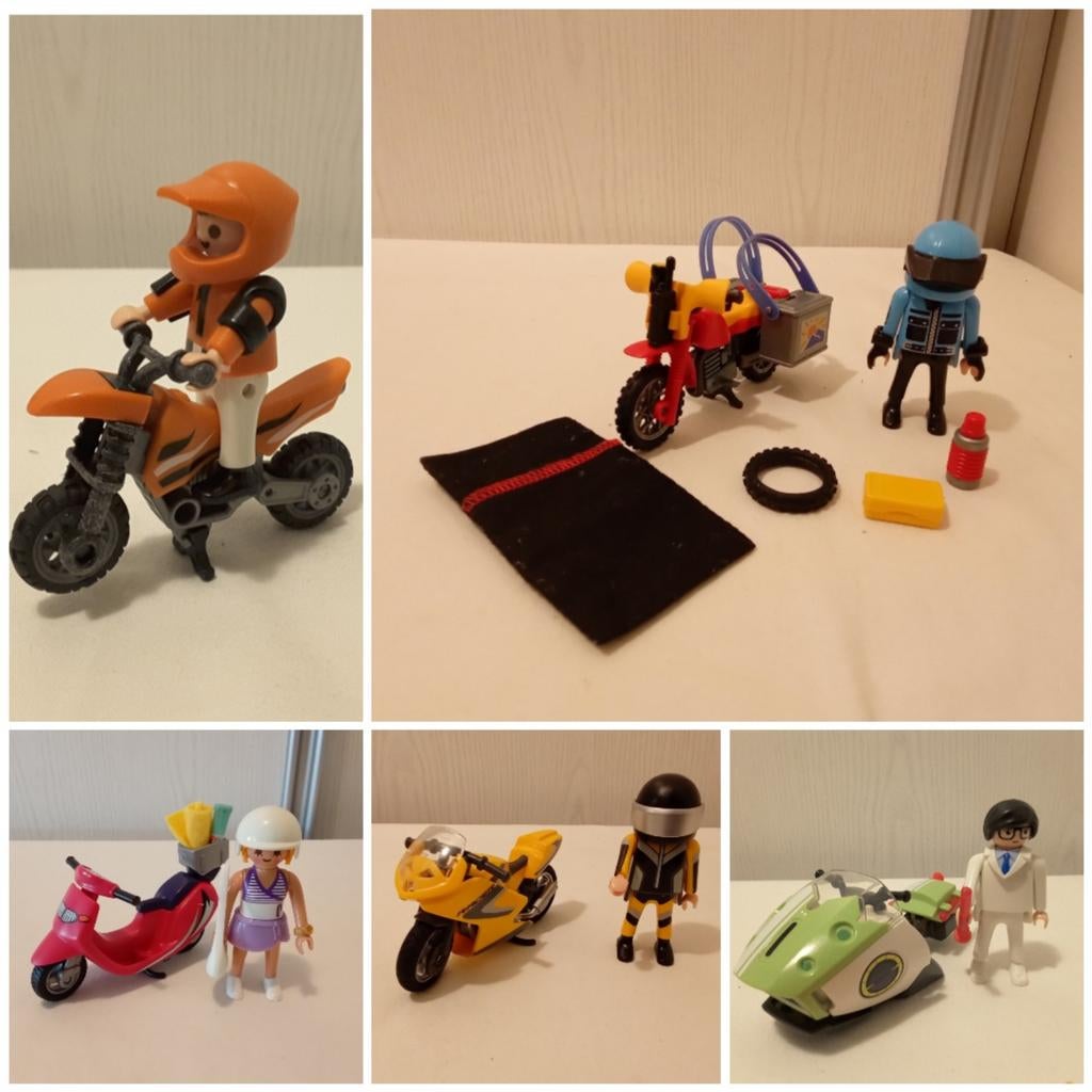 Playmobil diverse sets motor, scooter, Ophalen of Verzenden, Gebruikt