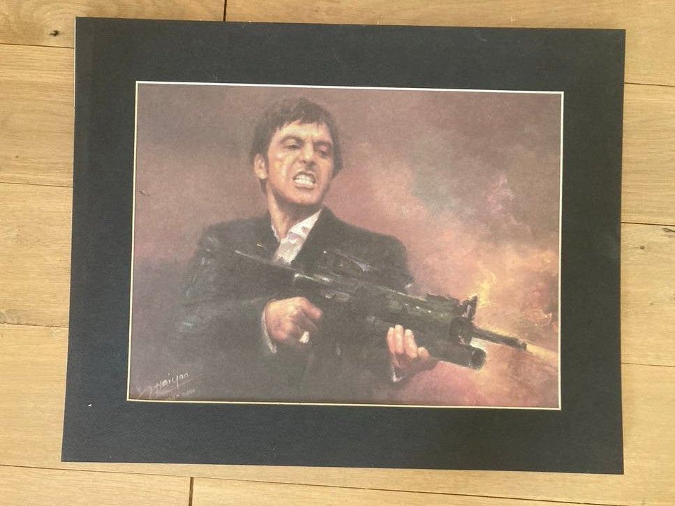 Scarface schilderij (zonder lijst)., Ophalen