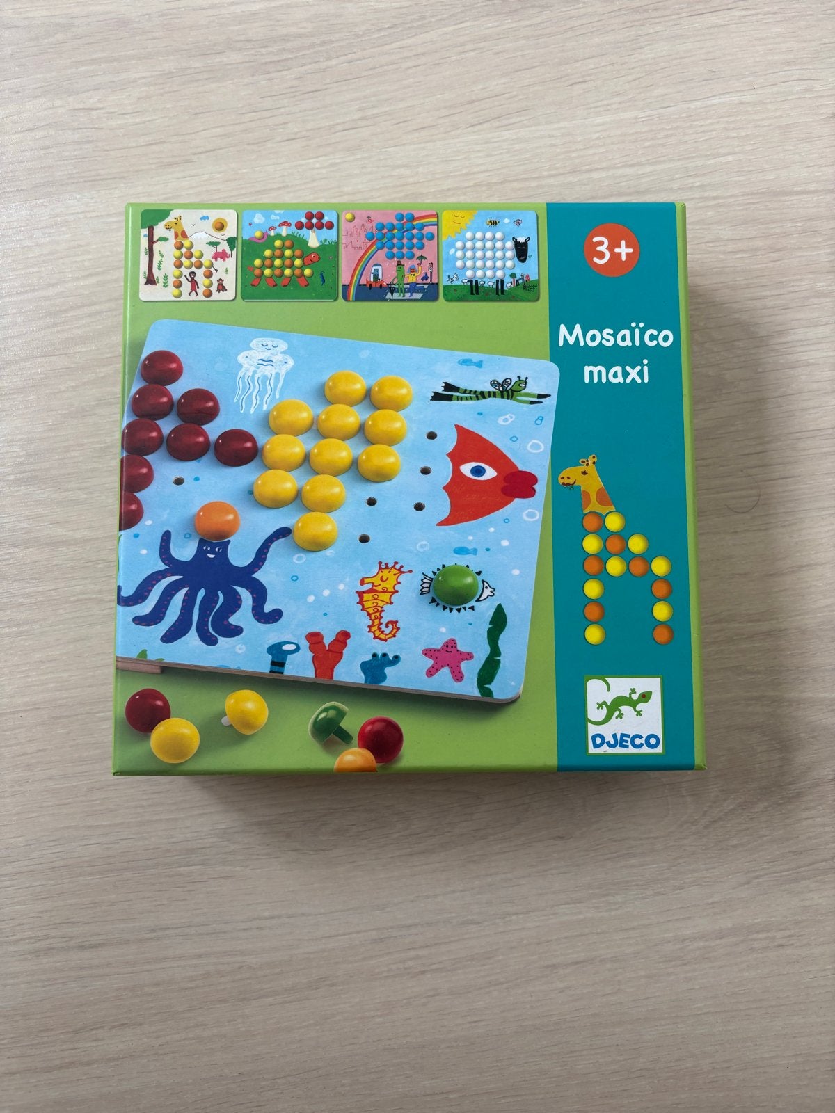 Djeco Mosaïco Maxi - Creatief Mozaïek Spel voor Kinderen, Ophalen of Verzenden, Zo goed als nieuw, Knutselen