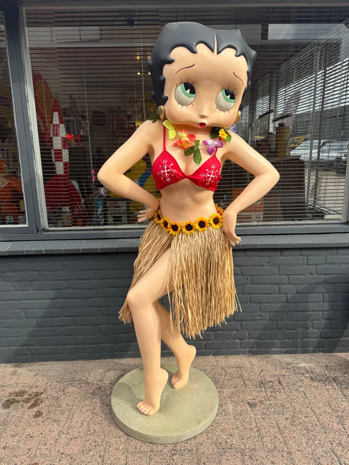 Grote Betty Boop Hula Danseres Beeld - XXL, Verzamelen, Beelden en Beeldjes, Ophalen of Verzenden, Gebruikt, Mens