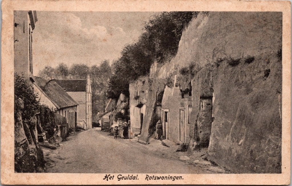 Geuldal - 4 oude ansichtkaarten, Verzamelen, Ansichtkaarten | Nederland, Verzenden, 1940 tot 1960, Gelopen, Limburg