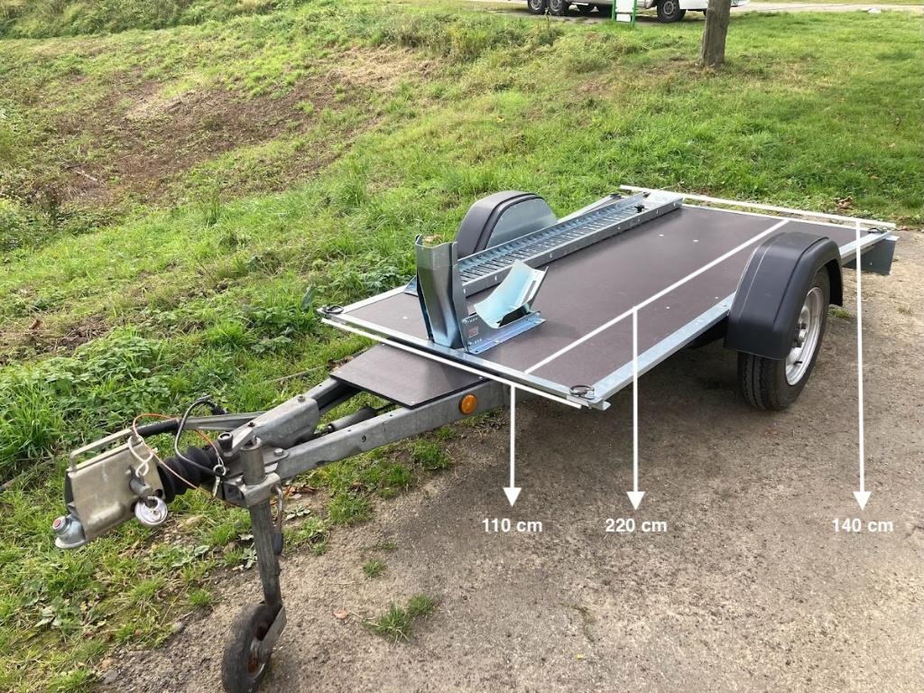 Geremde motortrailer op AL-KO onderstel, Auto diversen, Aanhangers en Bagagewagens, Ophalen, Gebruikt