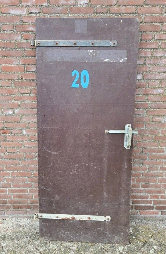 Mooie buitendeur, poort, garagedeur, tuindeur 196x84 cm