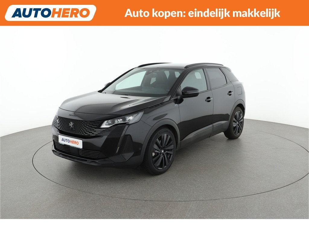 Peugeot 3008 1.6 HYbrid 225 GT |YR98414| (bj 2022), Auto's, Peugeot, Met garantie (alle), Leder en Stof, Zwart, Plug-in hybride