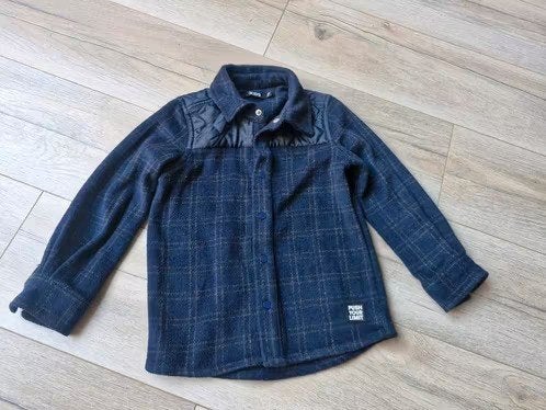 Blauw geruite tussenjas Maat 110-116 hh, Europe Kids, Europe Kids, Onbekend, Ophalen of Verzenden