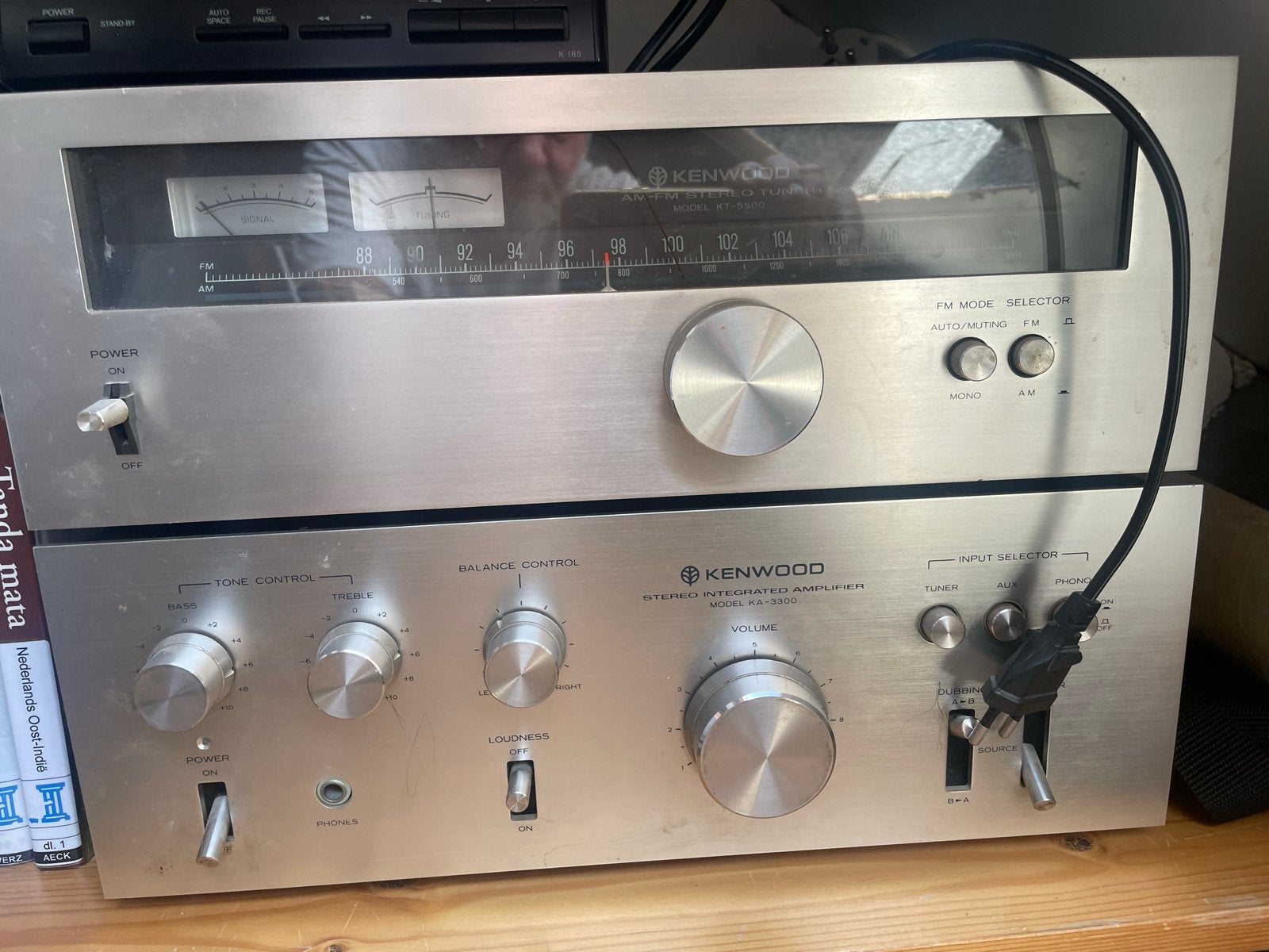 Kenwood KA-3500 Versterker en KT-5500 Tuner Set, Ophalen of Verzenden, Gebruikt, Stereo, 60 tot 120 watt