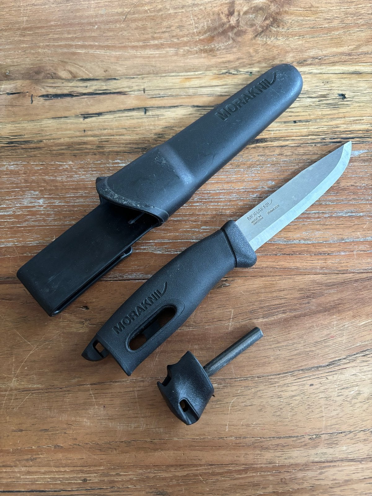 Morakniv Companion Spark outdoormes met firesteel, Ophalen of Verzenden, Gebruikt