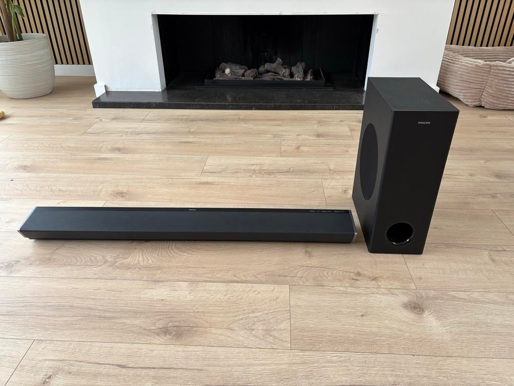 Philips TAPB603 Soundbar met subwoofer, Ophalen, Bluetooth, Zo goed als nieuw