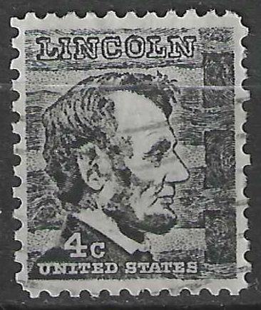 USA 1965/1966 - Yvert 795 - Abraham Lincoln - 4 c. (ST), Verzenden, Gestempeld, Noord-Amerika