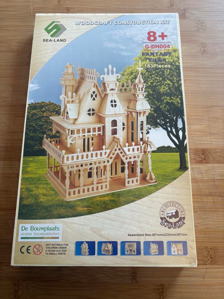 Nieuw Woodcraft Construction Kit Fantasy Villa, Ophalen of Verzenden, Nieuw