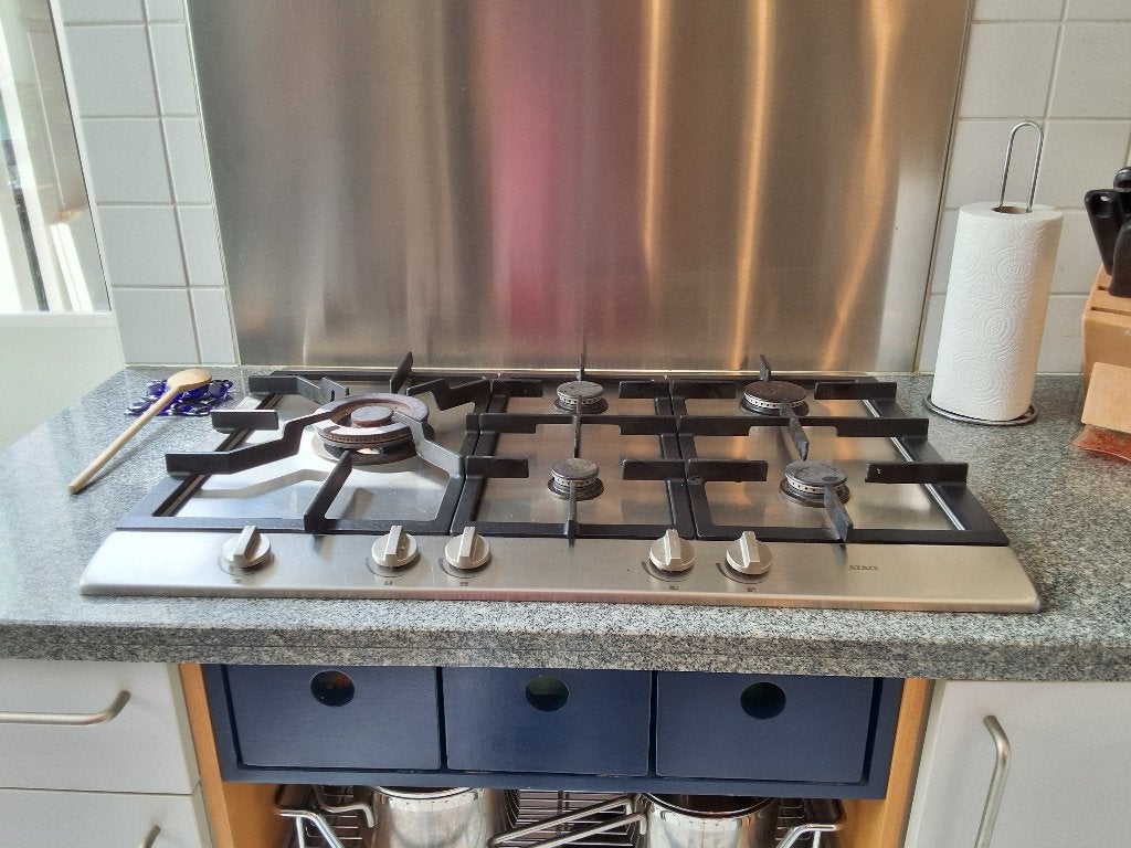 Atag 75 cm brede 5-pits gaskookplaat HG7511EBA, Ophalen, Gebruikt, Inbouw, Gas
