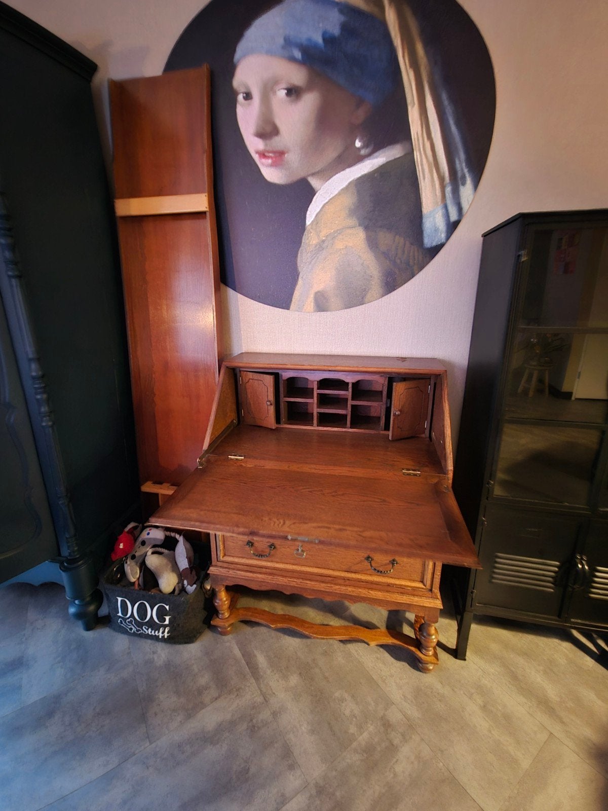 secretaire, Huis en Inrichting, Tafels | Kaptafels, Ophalen, Gebruikt, Vintage, 50 tot 100 cm