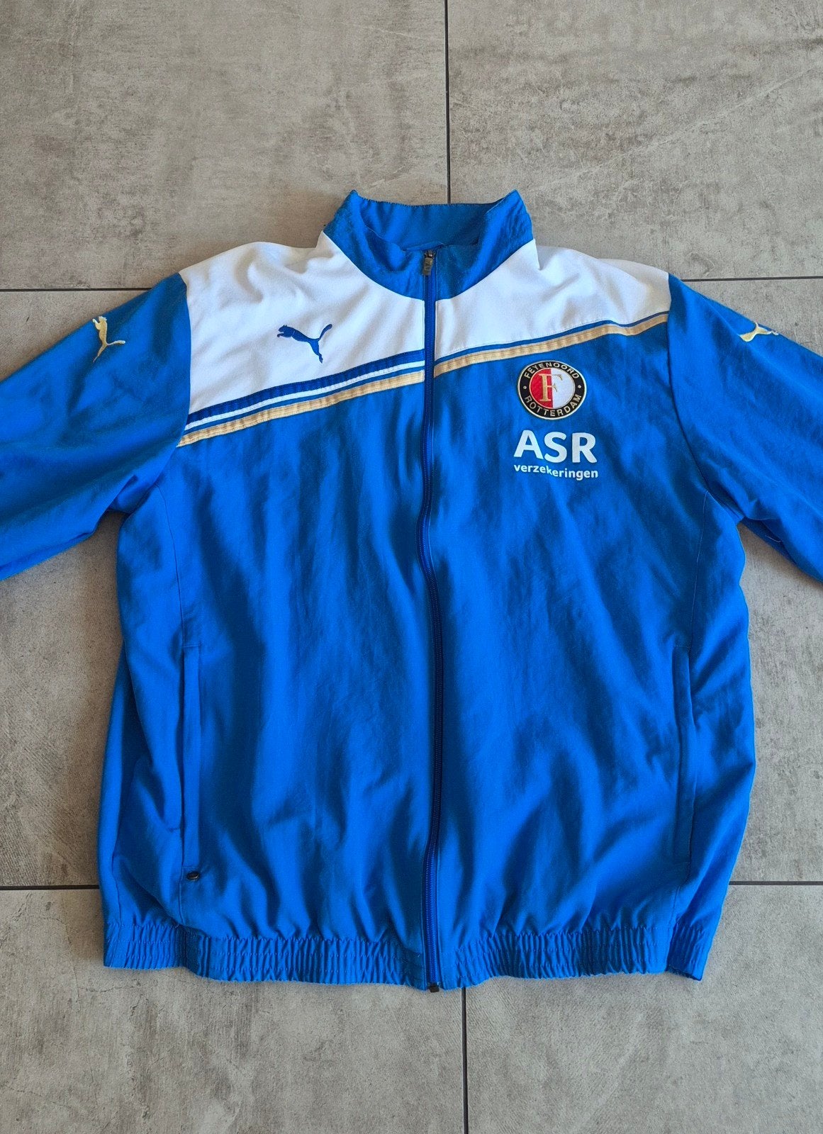 Puma Feyenoord Rotterdam Trainingsjack XXL, Puma, Blauw, Overige maten, Ophalen of Verzenden