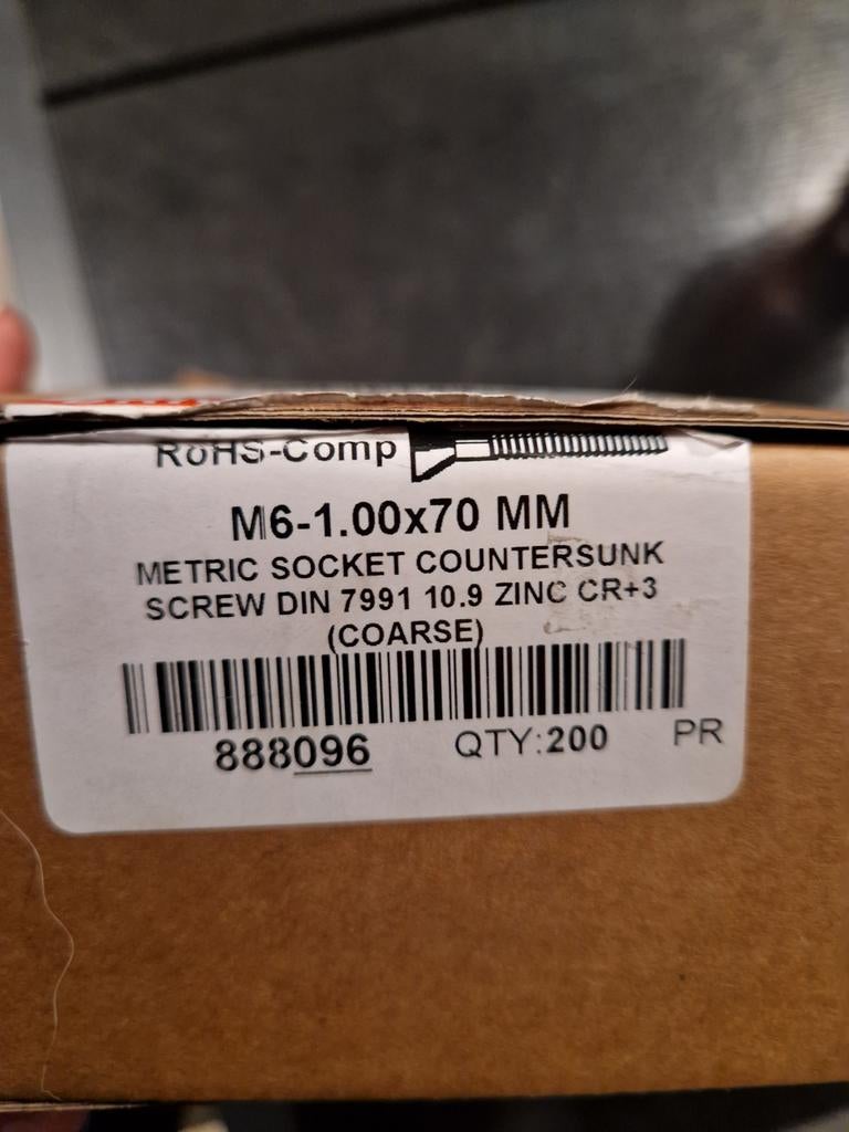 M8 Verzonken Imbus Bouten(Nieuw), Ophalen, Nieuw