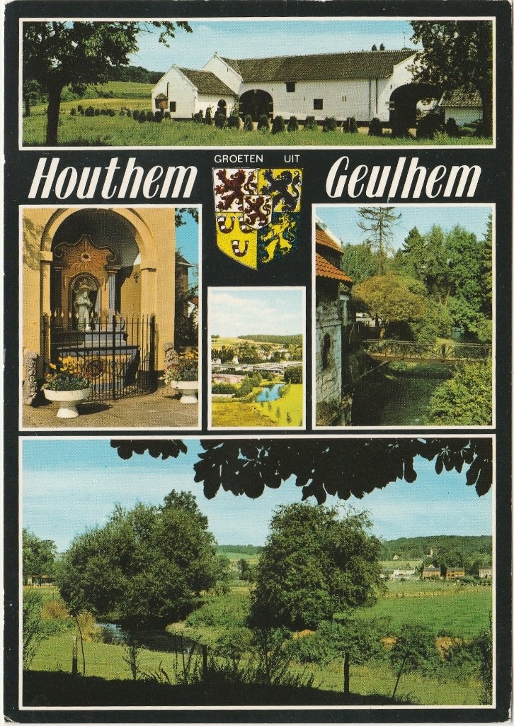 HOUTHEM GEULHEM Boerderij  Panorama Kapel Groeten, Verzenden, 1960 tot 1980, Gelopen, Limburg