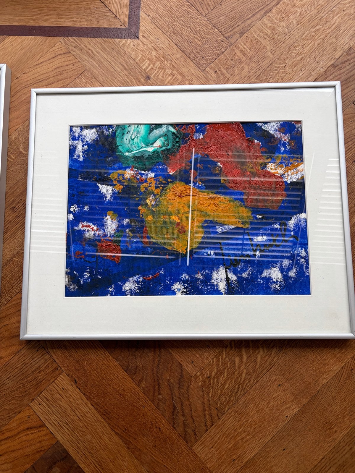Abstract schilderij van Fien Huth - Levendige kleuren, Ophalen of Verzenden