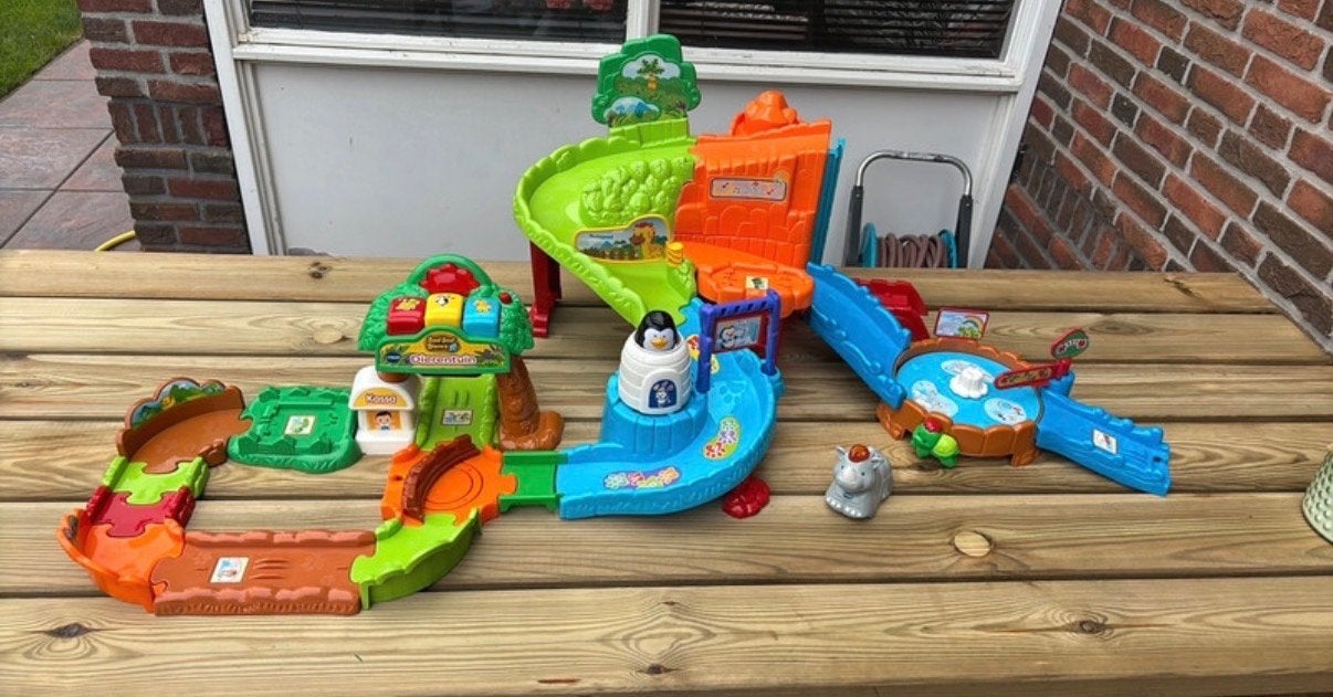 Vtech Zoef Zoef Dierenpark met veel extra's, Kinderen en Baby's, Speelgoed | Vtech, Ophalen, Gebruikt, 2 tot 4 jaar