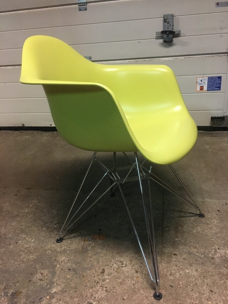 6 Vitra DAR Eames plastic chair design stoel groen, Huis en Inrichting, Stoelen, Ophalen, Gebruikt, Overige kleuren, Nvt