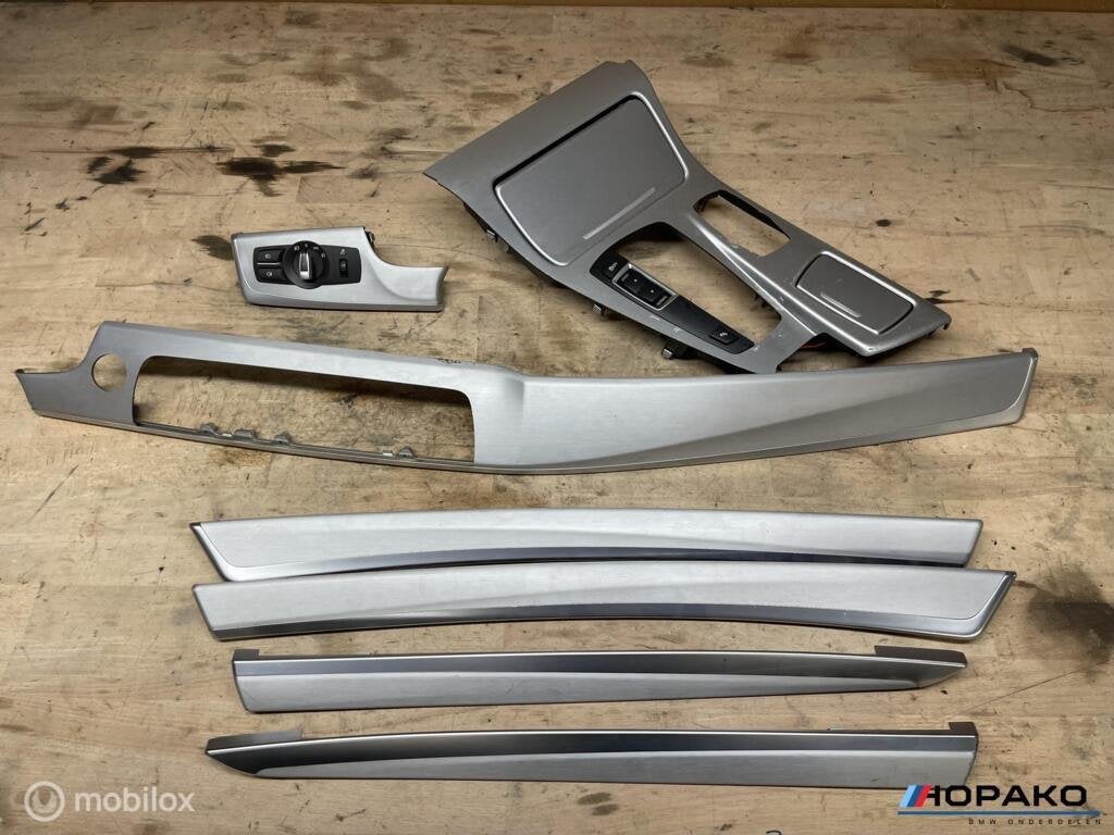 Interieurlijsten set geborsteld aluminium BMW 5serie F10 F11, Auto-onderdelen, Gebruikt, Einsteinlaan 5 rijswijk, Bmw, Ophalen of Verzenden