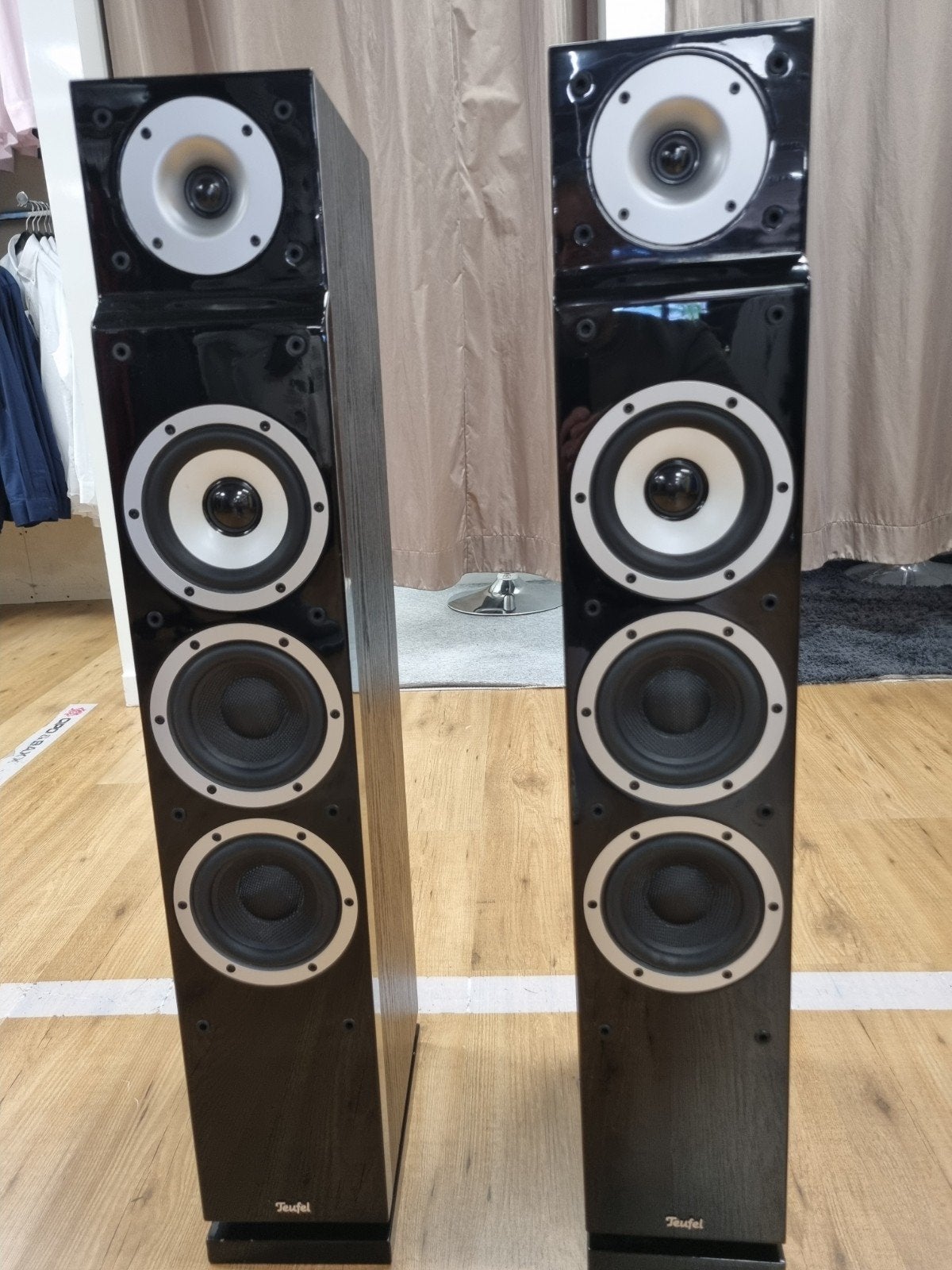 ✅Teufel T 400 F drie-weg luidsprekers - 180w, Overige merken, Gebruikt, ///, Ophalen of Verzenden