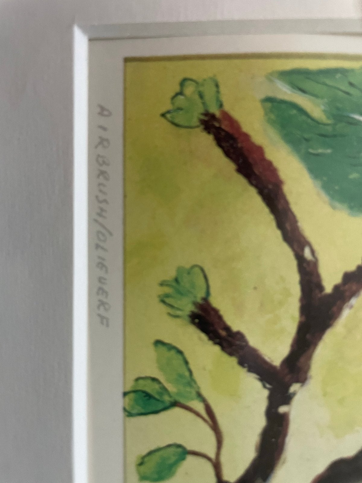 Kunstreproductie 'Airbrush/Olieverf' door John de Jongh, '95, Antiek en Kunst, Ophalen of Verzenden