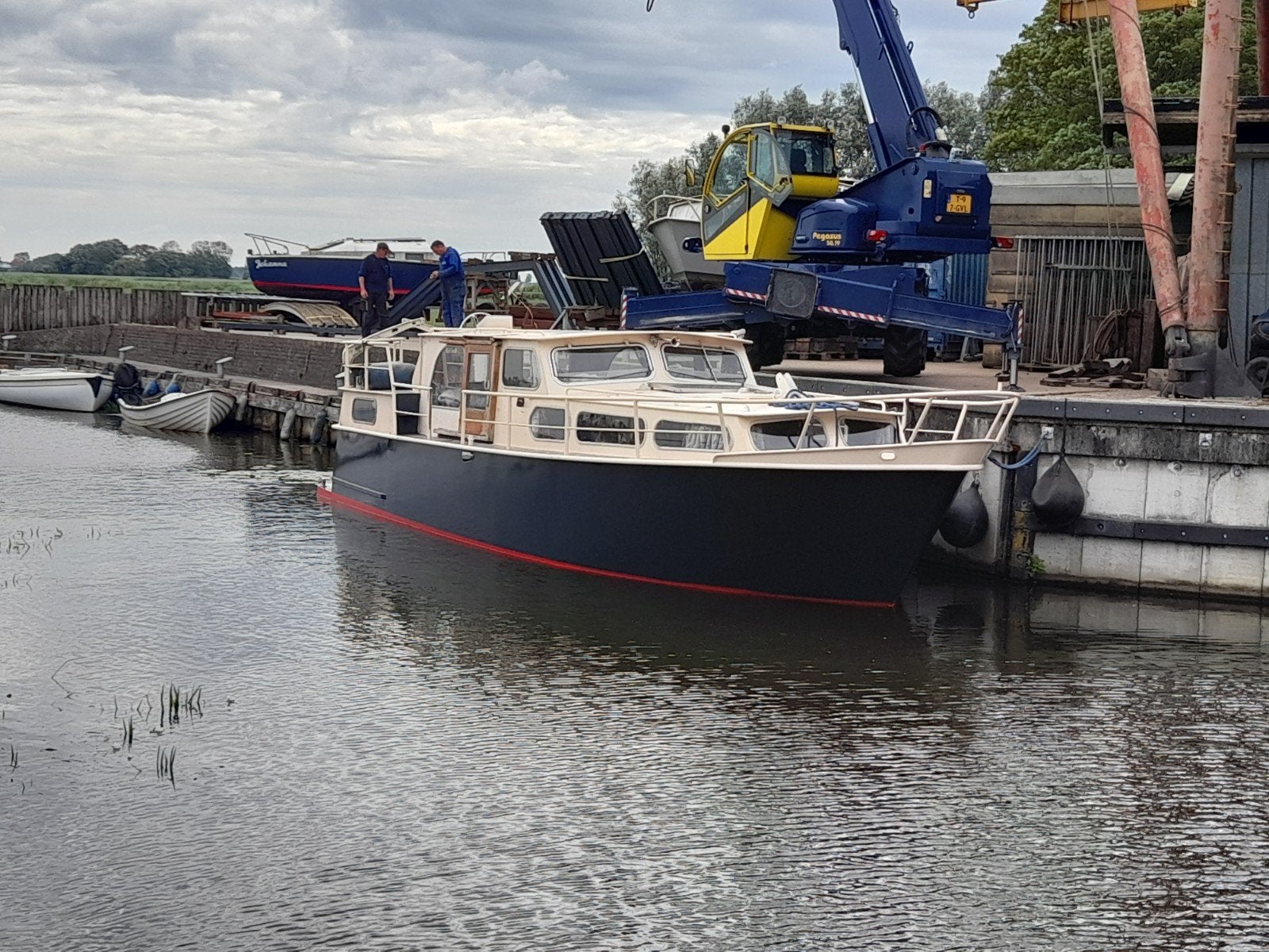 merwedekruiser, Watersport en Boten, Staal, Gebruikt, Binnenboordmotor, Diesel