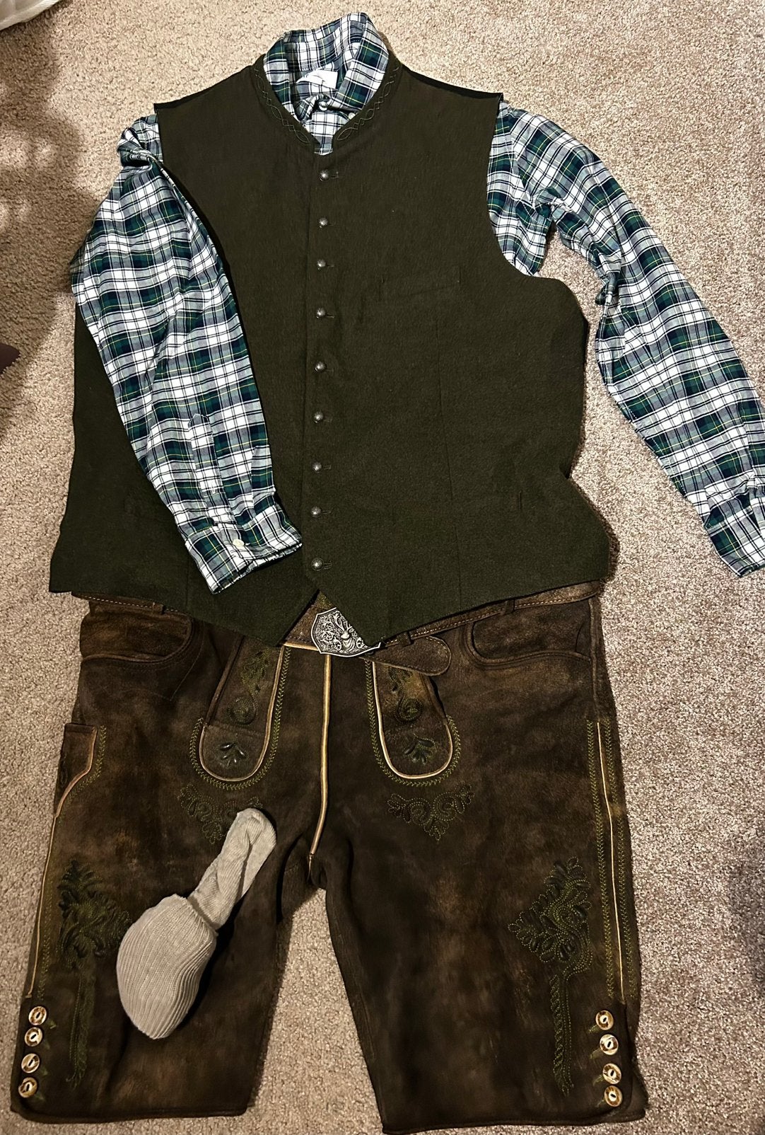 Lederhose set, trachtenset van hoge kwaliteit XXL, 56,  ZGAN, Kleding | Heren, Ophalen, Maat 56/58 (XL), Kleding, Overige thema's