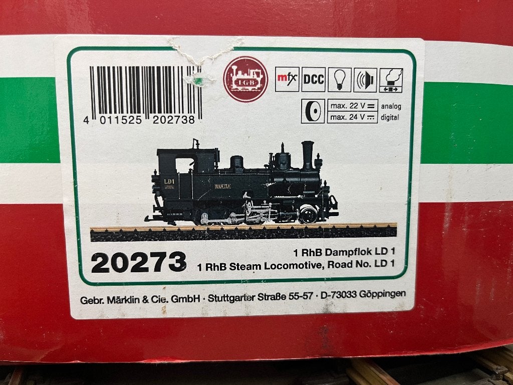 LGB RhB g3/4 20273, Verzenden, Nieuw, LGB, Gelijkstroom
