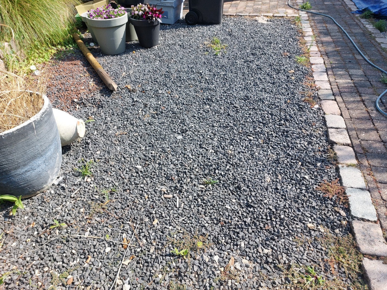 Zwart antraciet siergrind/split 30m2, Tuin en Terras, Grind, Keien en Split, Ophalen, Antraciet, Split