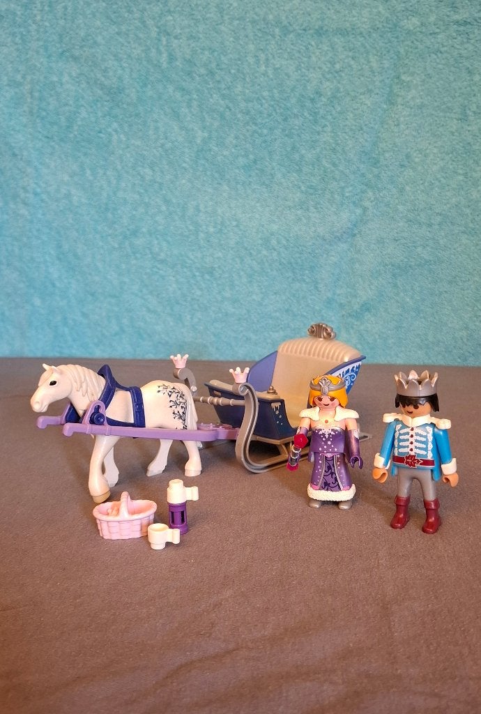 Playmobil 9474 Koninklijk paar met slee, Kinderen en Baby's, Ophalen, Gebruikt, Complete set, Princess