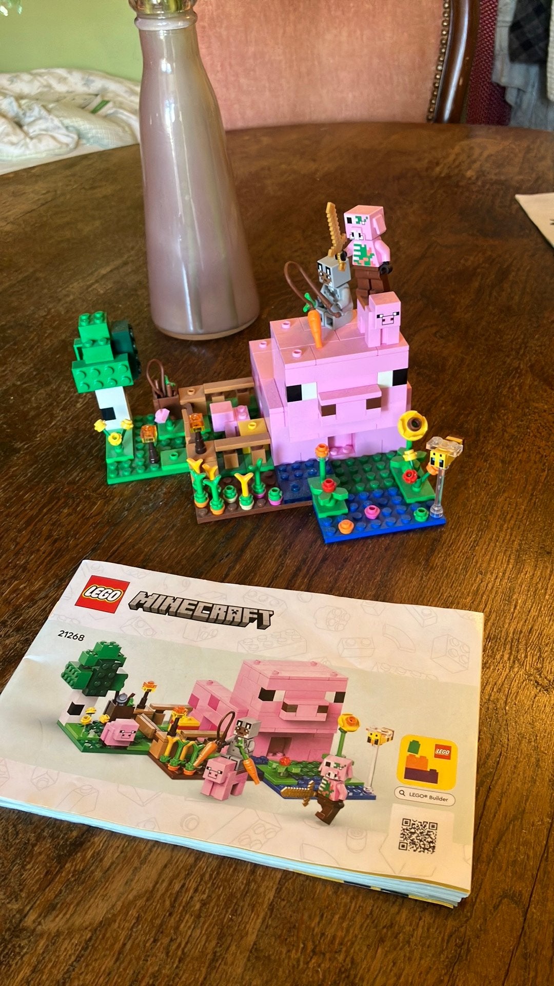Minecraft varken lego huis, Ophalen of Verzenden, Zo goed als nieuw