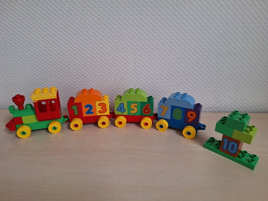 * Duplo: Cijfertrein, locomotief, wagons met cijfers *, Kinderen en Baby's, Gebruikt, Overige thema's, Ophalen of Verzenden, Duplo
