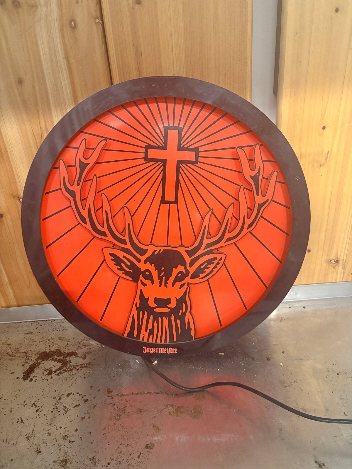 Origineel Jägermeister Lichtbord - Vintage Reclamebord, Ophalen