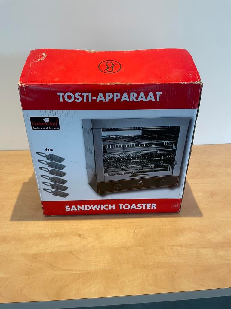Tosti apparaat / salamander nieuw in de doos, Ophalen of Verzenden, Zo goed als nieuw, Minder dan 45 cm