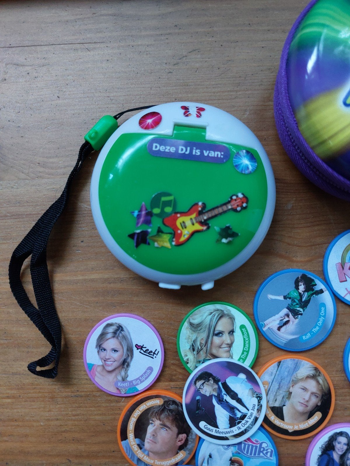 Disco's muziek schijfjes met DJ speler en hoesje, Verzamelen, Supermarktacties, Ophalen of Verzenden