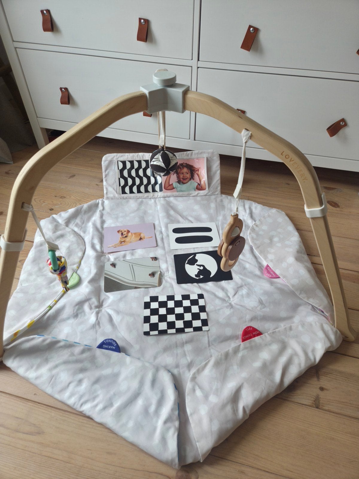 Lovevery The Play Gym - Gebruikt maar nog heel netjes!, Ophalen of Verzenden, Babygym