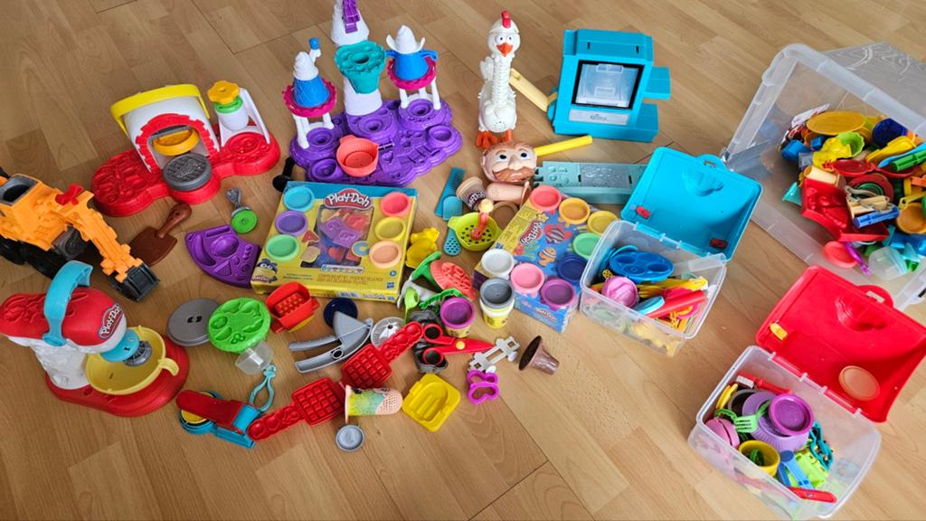 Grote set play doh, oven, pizza, koken, ijs etc, Ophalen of Verzenden