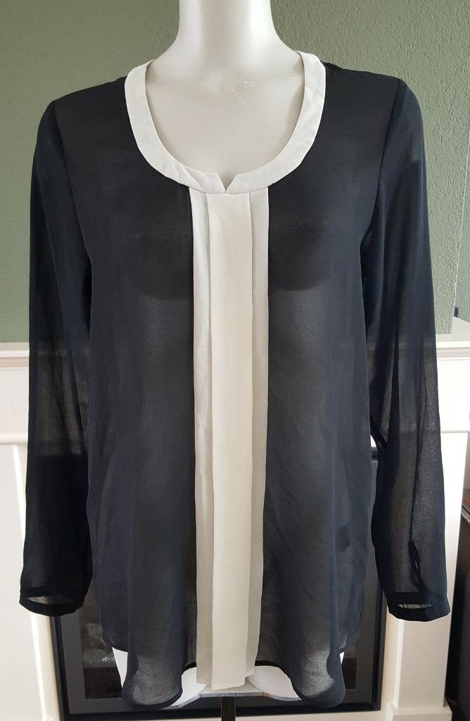 Expresso mooie zwarte top mt M 38 40 topje, Maat 38/40 (M), Zwart, Zo goed als nieuw, Lange mouw