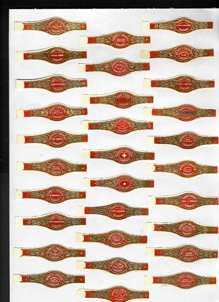 Romeo y Julieta   30 banden, Verzamelen, Ophalen of Verzenden, Zo goed als nieuw, Sigarenbandjes