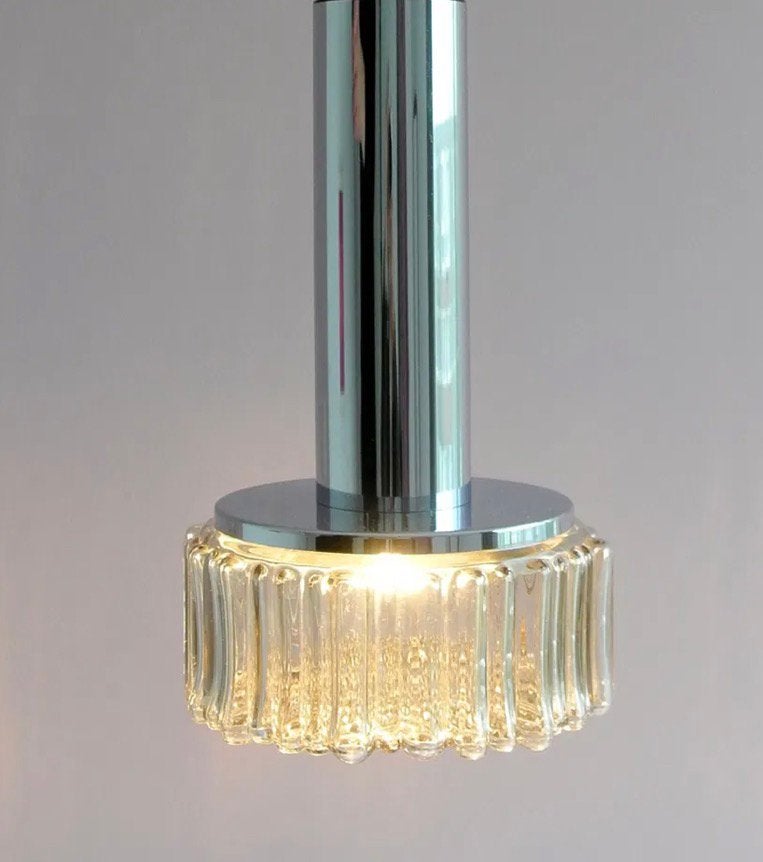 zeldzame Staff Leuchten hanglamp uit 1964, Ophalen of Verzenden, Glas