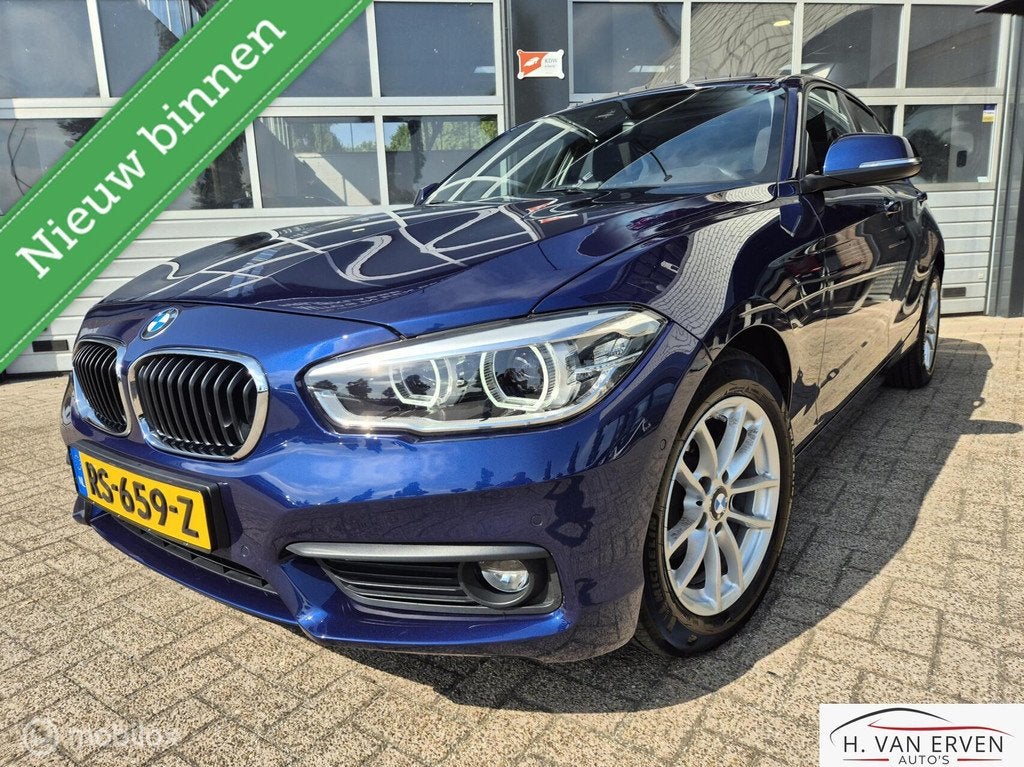 BMW 1-serie 118i Executive DEALERONDERHOUDEN 1E EIGENAAR NAP, Blauw, Origineel Nederlands, Bedrijf, 650 kg