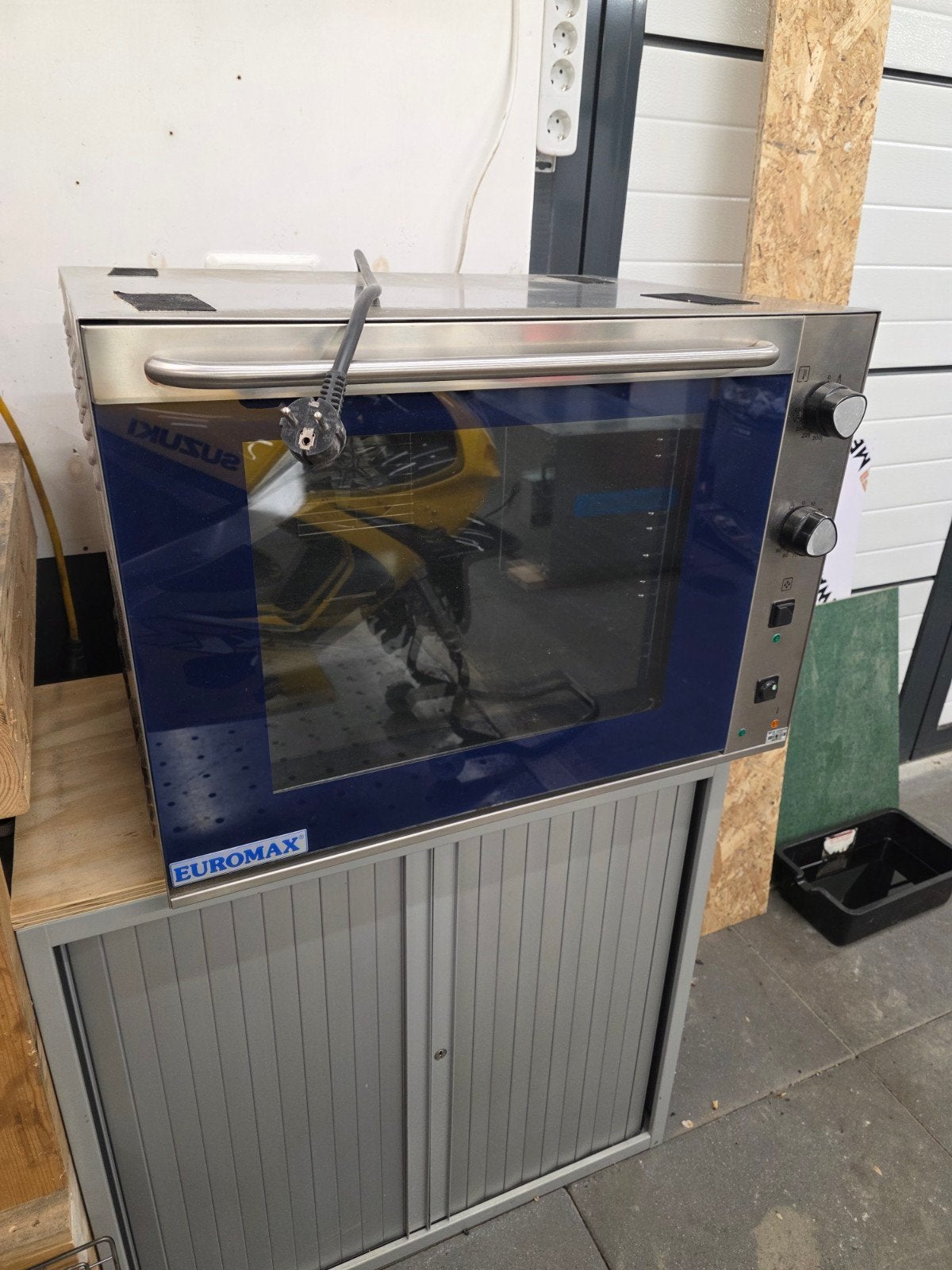 Euromax oven gebruikt voor poedercoaten., Witgoed en Apparatuur, Ovens, Ophalen, Niet werkend, Overige merken, Oven