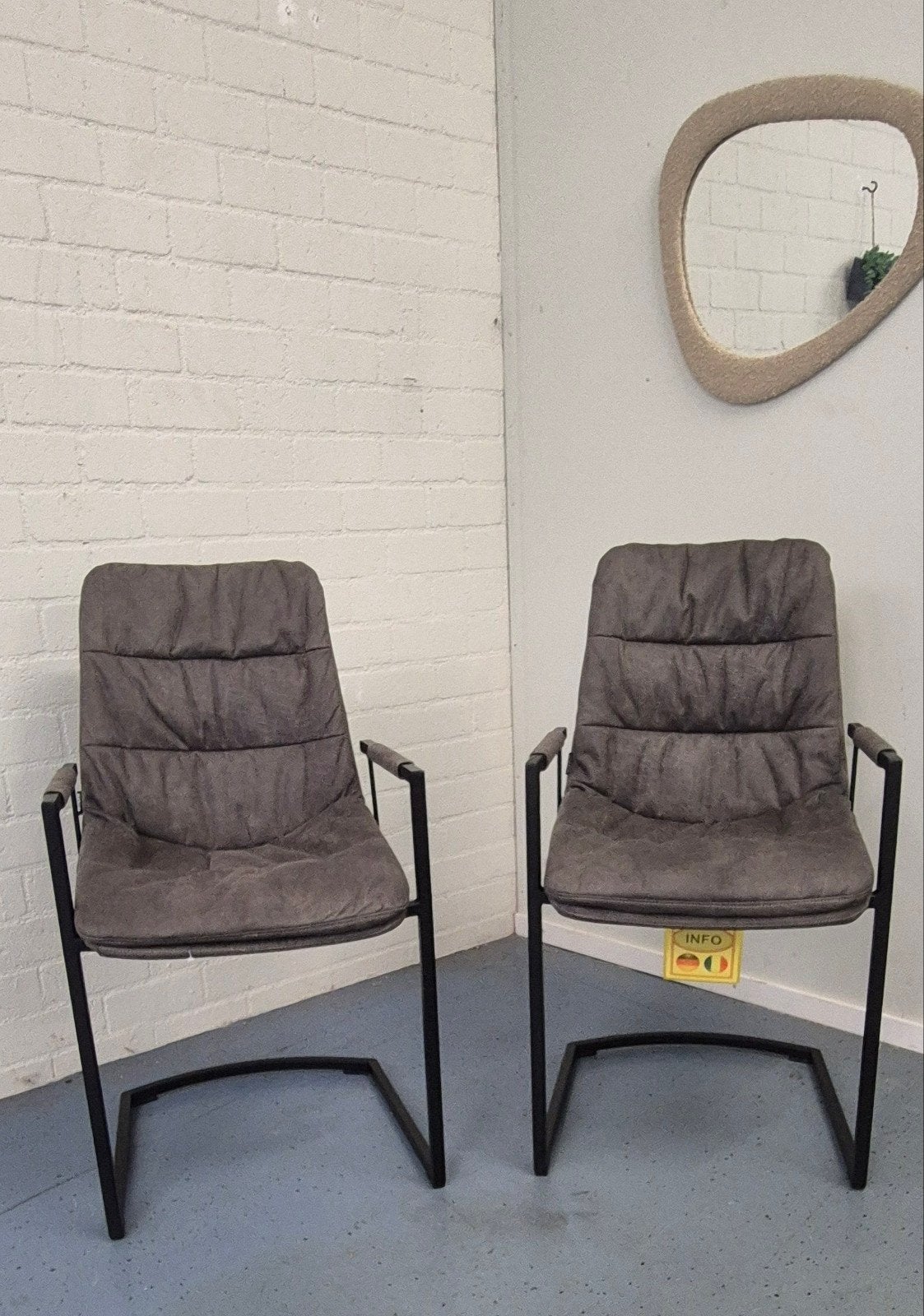 NIEUWE EETKAMERSTOELEN SET VAN 2 || DIRECT LEVERBAAR, Ophalen, Twee, ., Stof