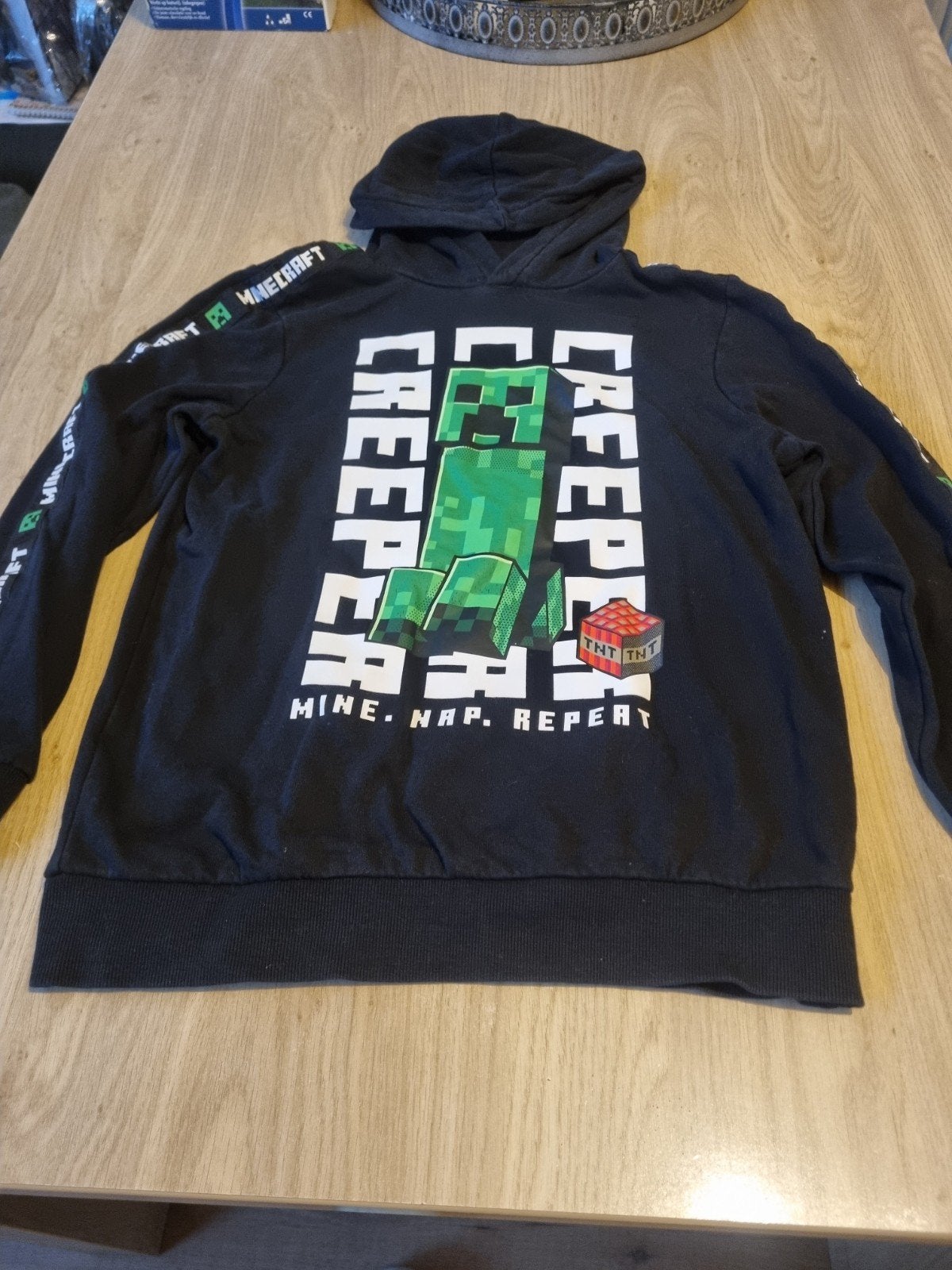 Minecraft Creeper Hoodie - Zwart, Ophalen of Verzenden, Gebruikt, Minecraft, Jongen of Meisje