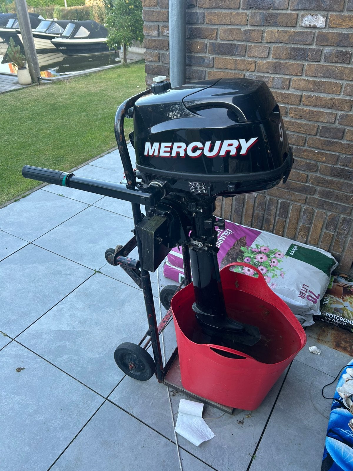 Mercury 5pk buitenboordmotor, Watersport en Boten, Bootonderdelen, Ophalen, Zo goed als nieuw, Motor en Techniek, Motorboot