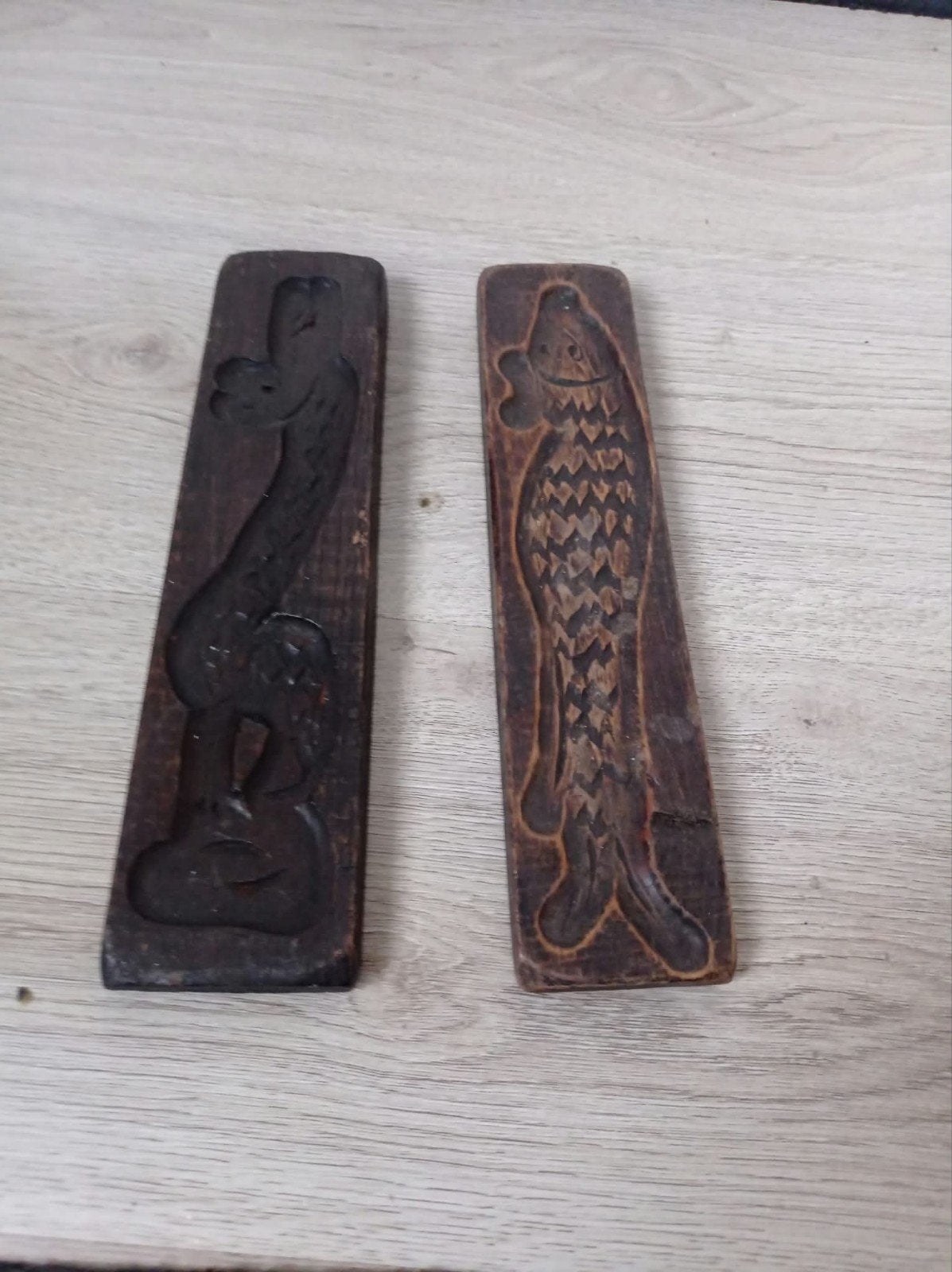 Twee Vintage Speculaasplanken - Decoratief & Authentiek, Antiek en Kunst, Ophalen of Verzenden
