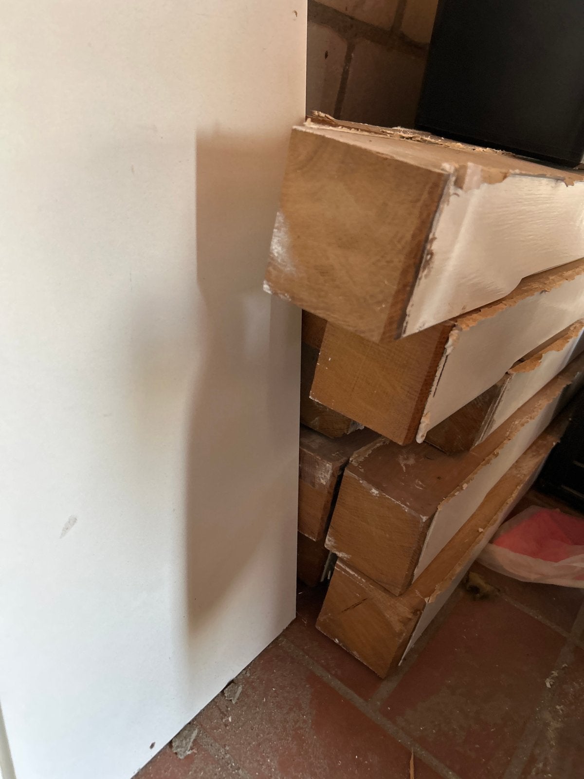 Hardhouten balken 9x9 cm, 10 stuks, 3,7 meter lang, Ophalen, Gebruikt, Balk, Overige houtsoorten