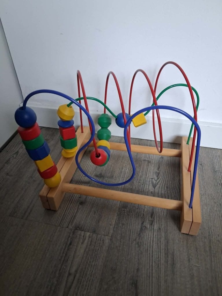 Houten kralen spiraal, Kinderen en Baby's, Ophalen of Verzenden, Zo goed als nieuw, Overige typen